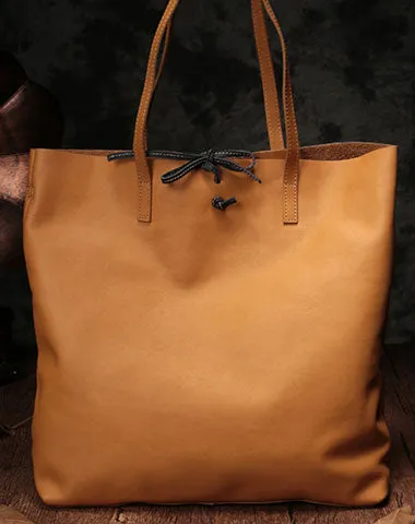 Stylish Style Black Leather Tote Bag Shopper Bag Brown Tote Purse For Women