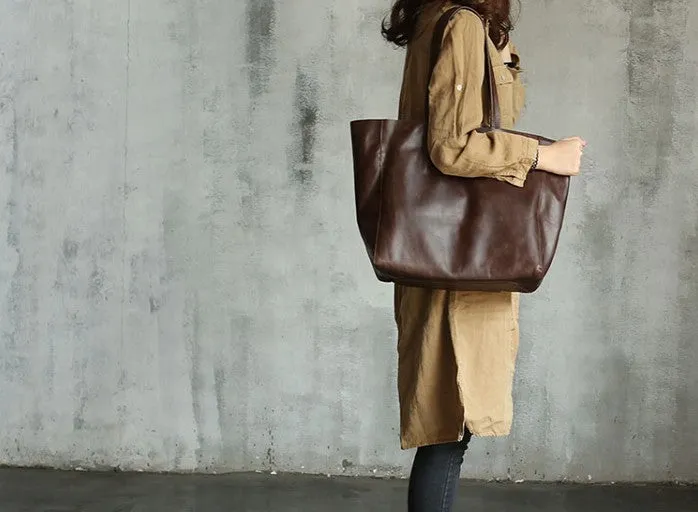 Stylish WOMENs LEATHER Tote Bag Totes Shoulder Purse FOR WOMEN