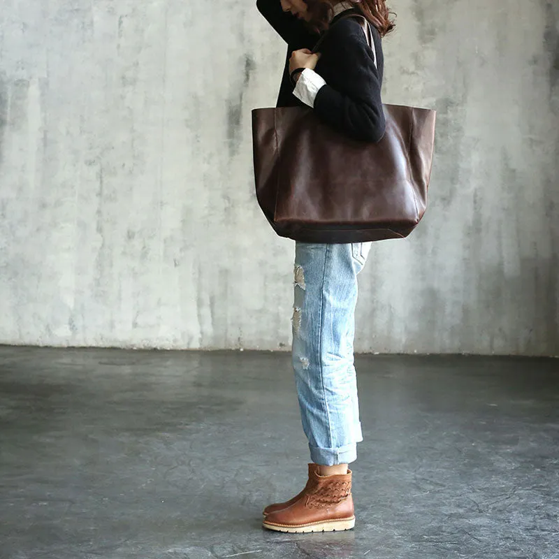 Stylish WOMENs LEATHER Tote Bag Totes Shoulder Purse FOR WOMEN