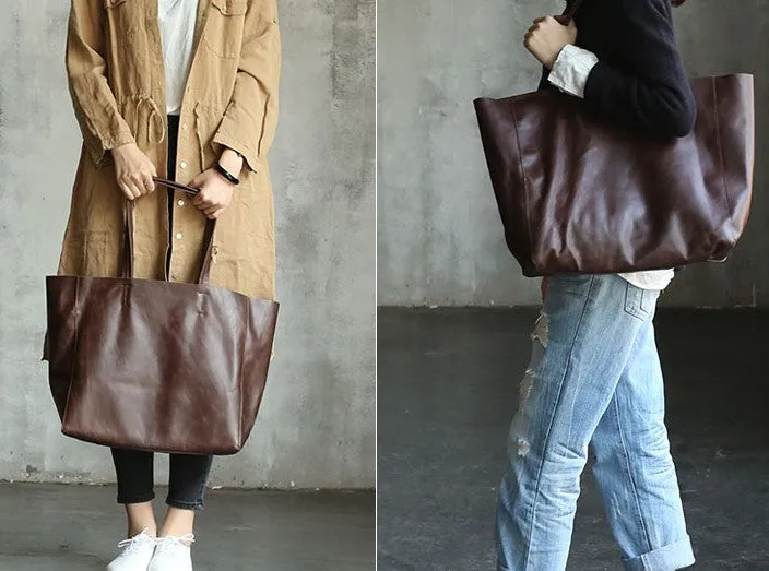 Stylish WOMENs LEATHER Tote Bag Totes Shoulder Purse FOR WOMEN