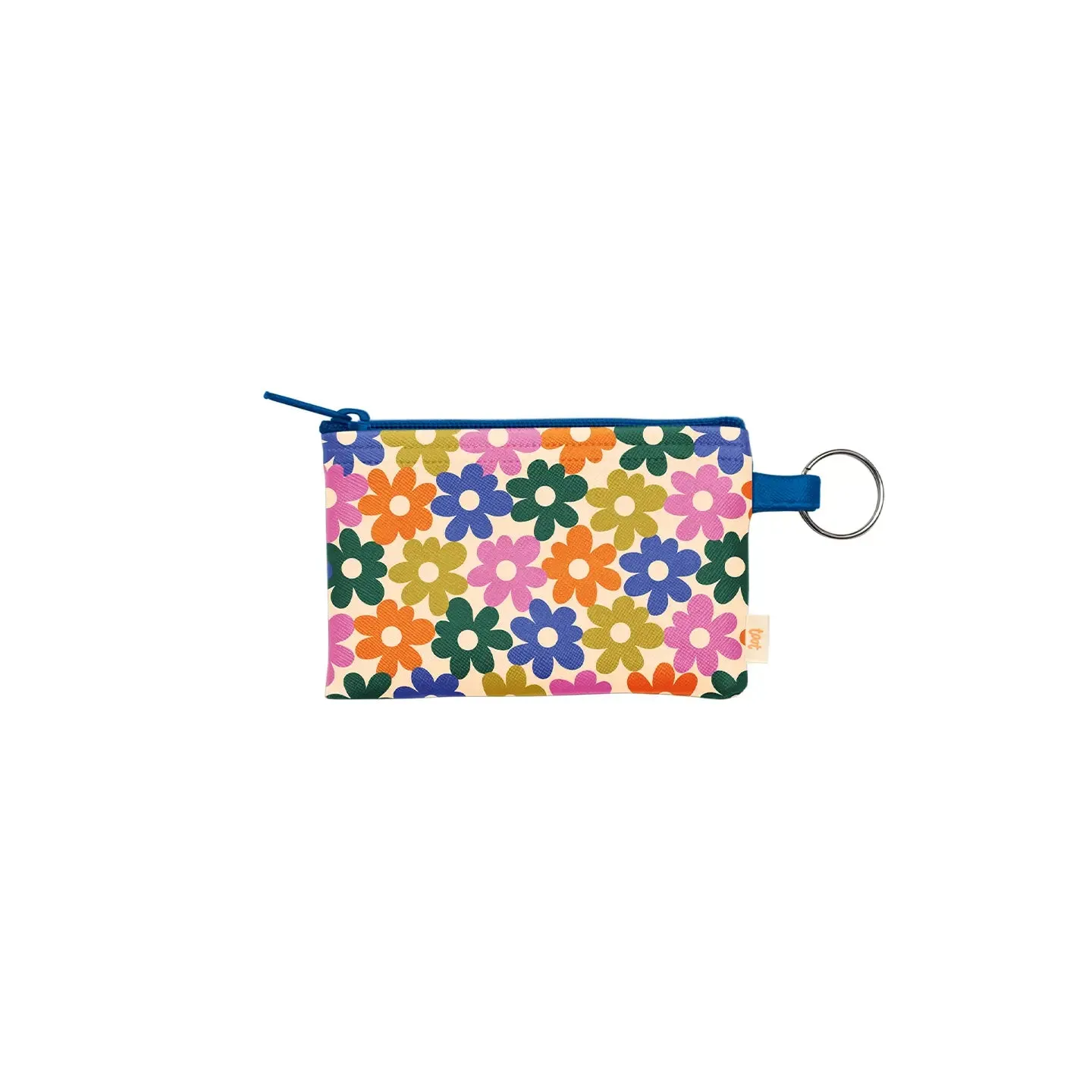 Talking Out of Turn - Patterned Penny Key Ring Zip Pouch