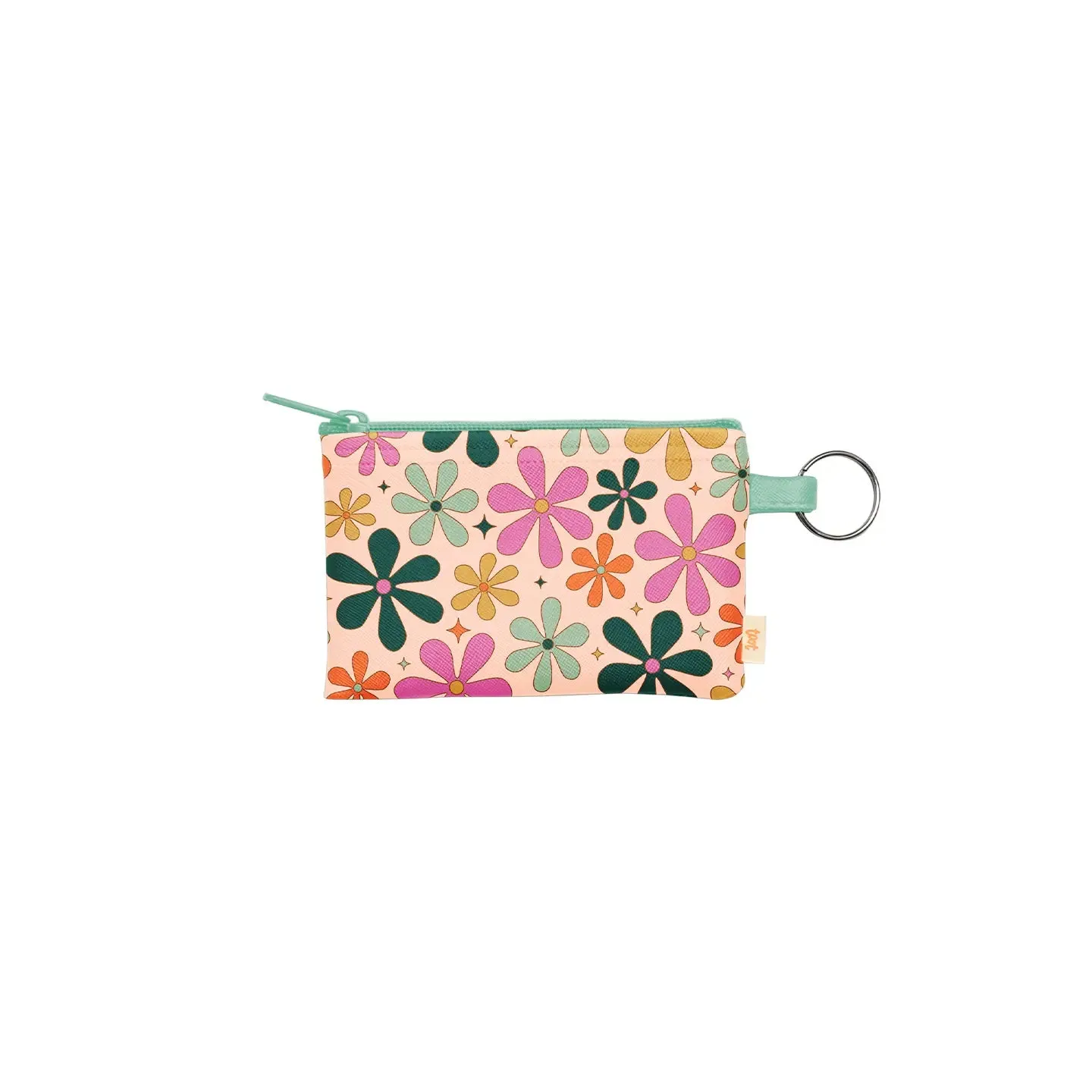 Talking Out of Turn - Patterned Penny Key Ring Zip Pouch