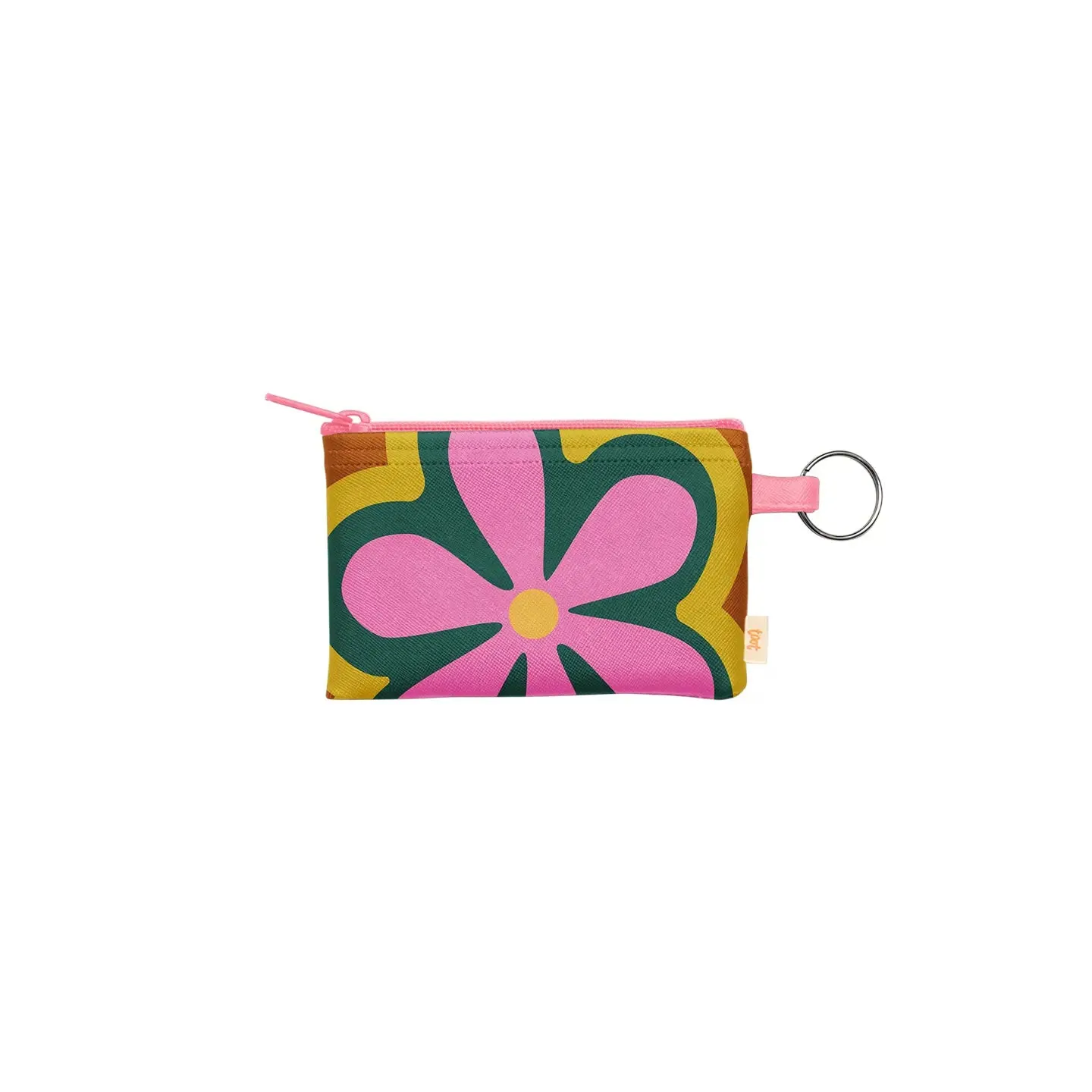Talking Out of Turn - Patterned Penny Key Ring Zip Pouch