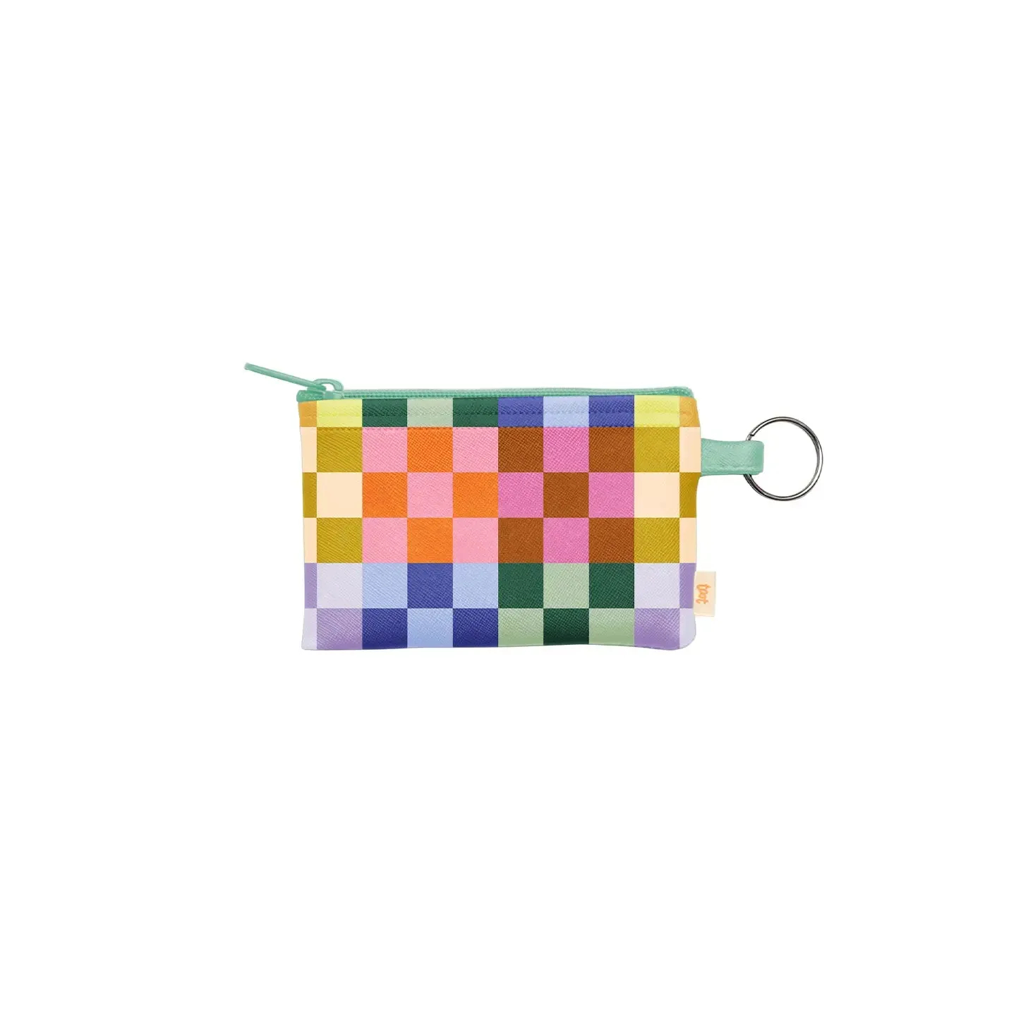 Talking Out of Turn - Patterned Penny Key Ring Zip Pouch