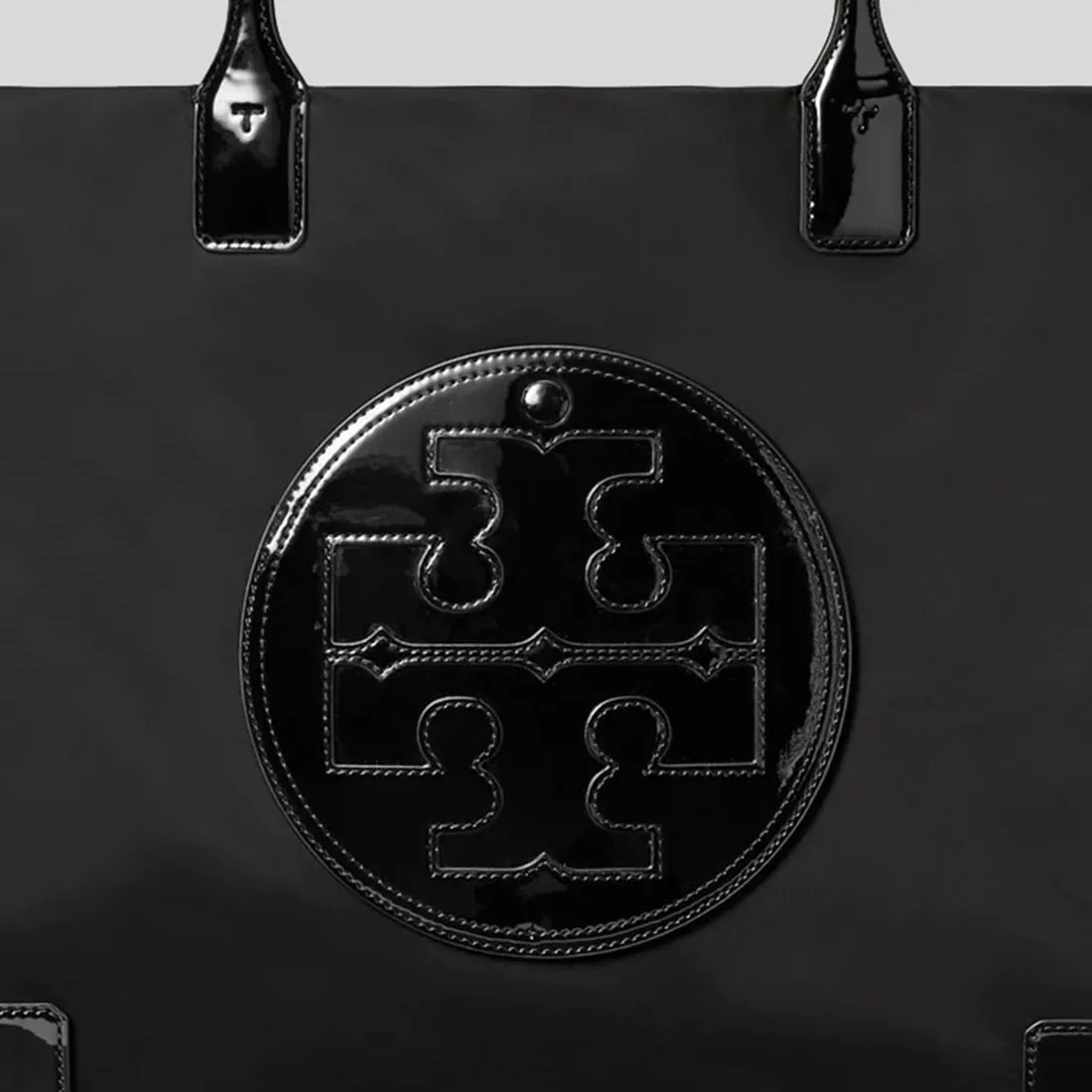 TORY BURCH Ella Patent Tote Bag Black 90479