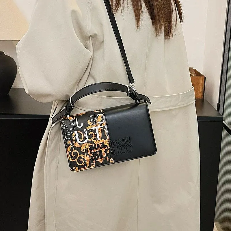 Versace Crossbody Shoulder Bag ?C Timeless Luxury (Black-2)