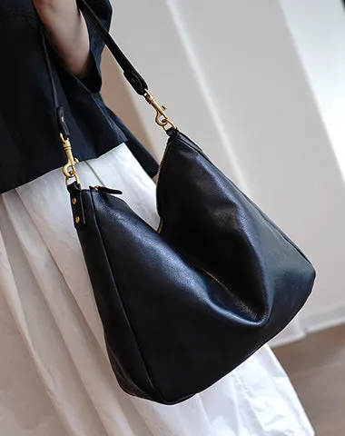 Vintage Brown Leather Shoulder Tote Women Crossbody Tote Onthego Shoulder Bag for Women