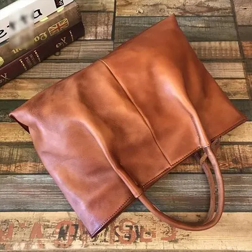 Vintage Brown Womens Leather Satchel Handbag Tote Purse Women's Satchel Handbags Tote for Ladies