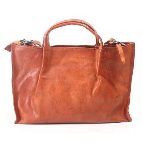 Vintage Brown Womens Leather Satchel Handbag Tote Purse Women's Satchel Handbags Tote for Ladies