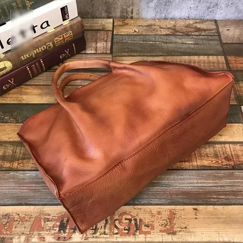 Vintage Brown Womens Leather Satchel Handbag Tote Purse Women's Satchel Handbags Tote for Ladies