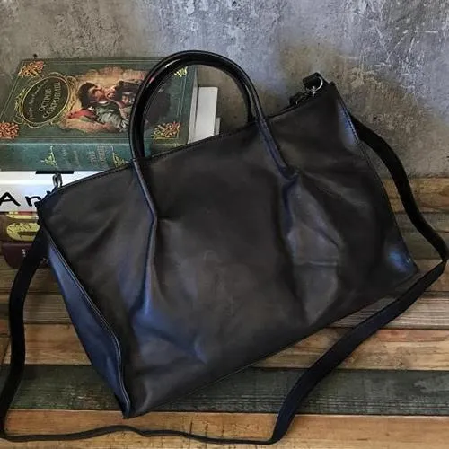 Vintage Brown Womens Leather Satchel Handbag Tote Purse Women's Satchel Handbags Tote for Ladies