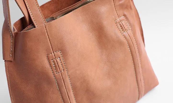 Vintage WOMENs Black Small LEATHER Tote Bag Fashion Tote Purse FOR WOMEN