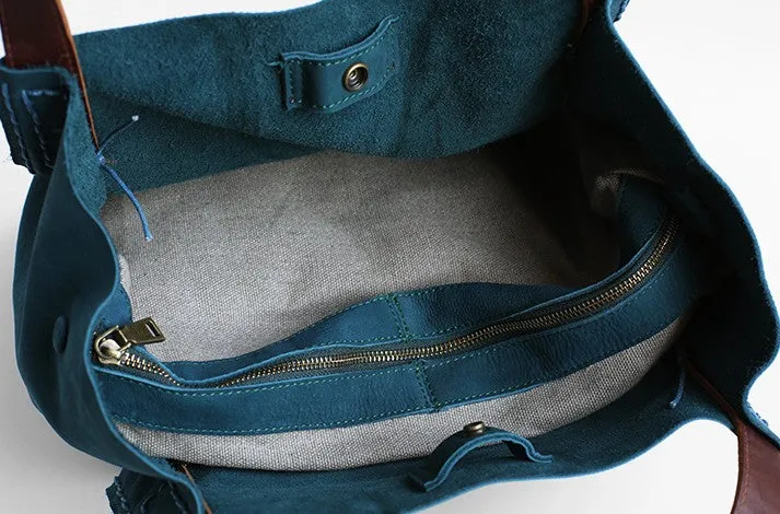 Vintage WOMENs LEATHER Large Tote Bag Handmade Vintage Tote Purse FOR WOMEN