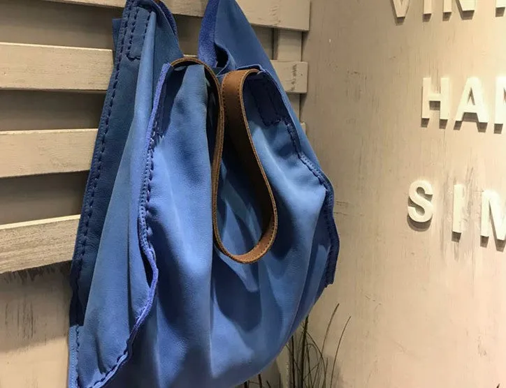 Vintage WOMENs LEATHER Large Tote Bag Handmade Vintage Tote Purse FOR WOMEN