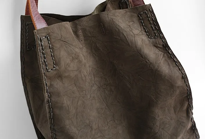 Vintage WOMENs LEATHER Large Tote Bag Handmade Vintage Tote Purse FOR WOMEN
