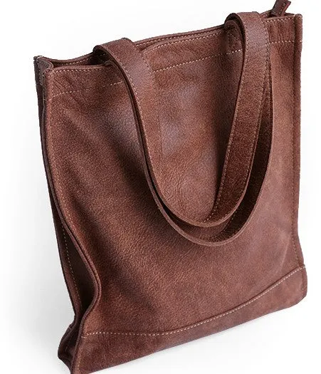 Vintage WOMENs LEATHER Small Handbag Tote Bag Work Tote Shoulder Purse FOR WOMEN