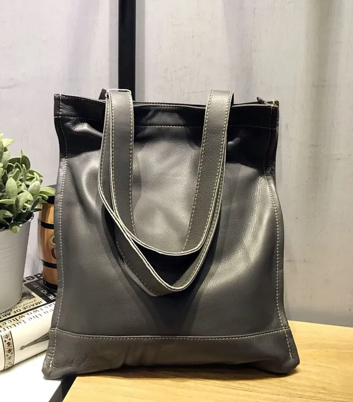 Vintage WOMENs LEATHER Small Handbag Tote Bag Work Tote Shoulder Purse FOR WOMEN