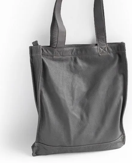 Vintage WOMENs LEATHER Small Handbag Tote Bag Work Tote Shoulder Purse FOR WOMEN