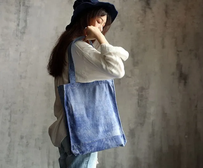 Vintage WOMENs LEATHER Small Handbag Tote Bag Work Tote Shoulder Purse FOR WOMEN