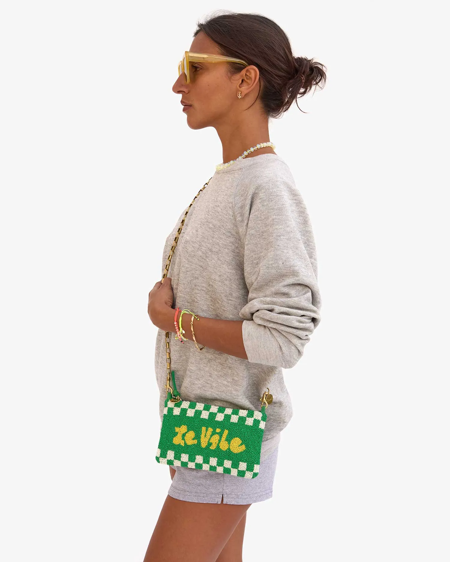 Wallet Clutch W/ Tabs Small Goods - Wallet Clutch - Wallet Clutch Multi Color Beaded Le Vibe