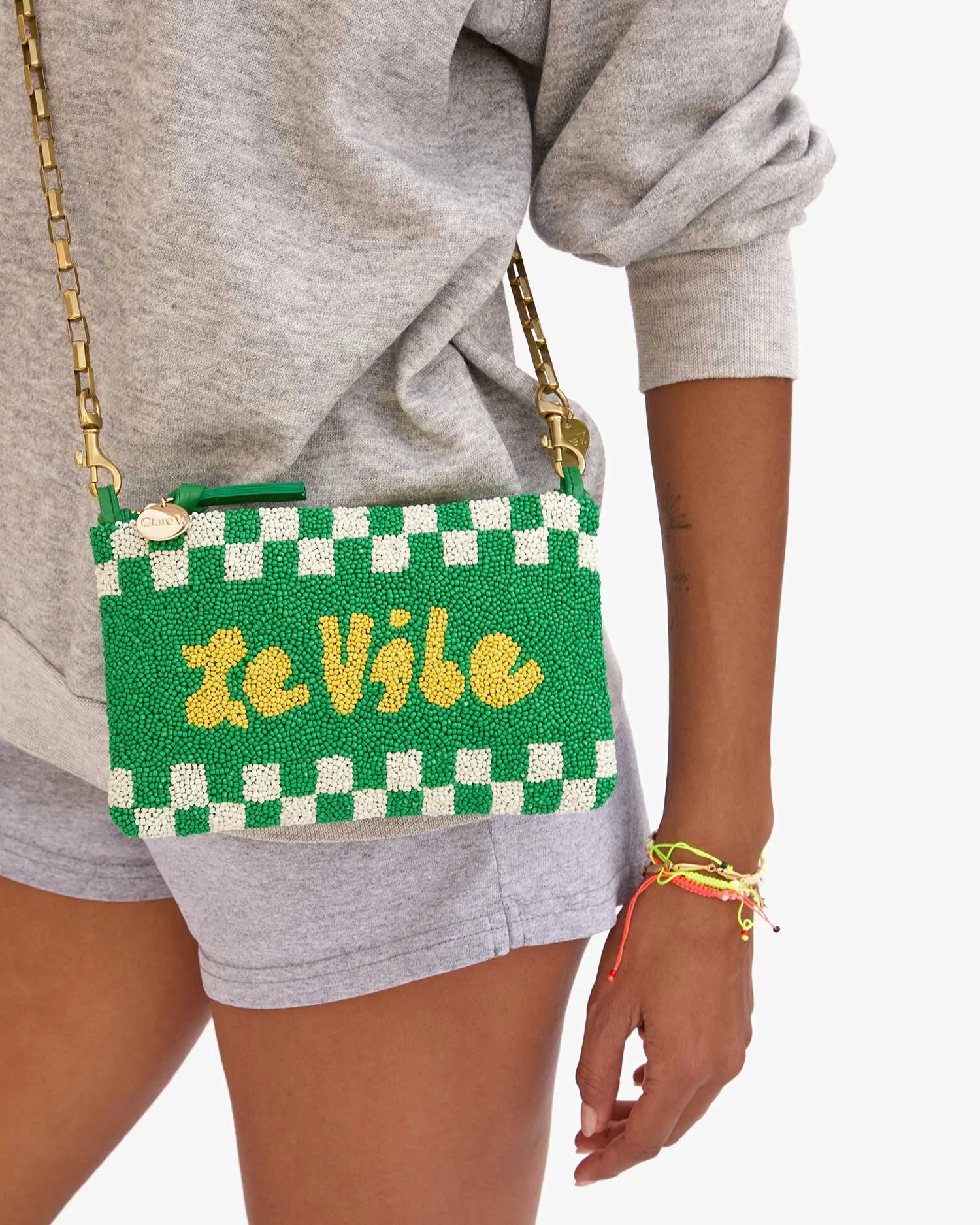 Wallet Clutch W/ Tabs Small Goods - Wallet Clutch - Wallet Clutch Multi Color Beaded Le Vibe
