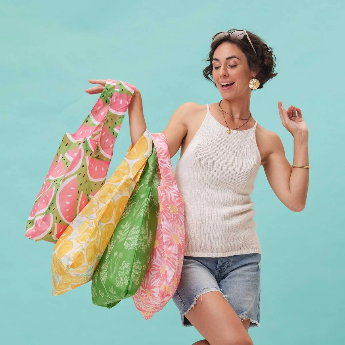 Watermelon Blu Bag Reusable Shopping Bag - Machine Washable