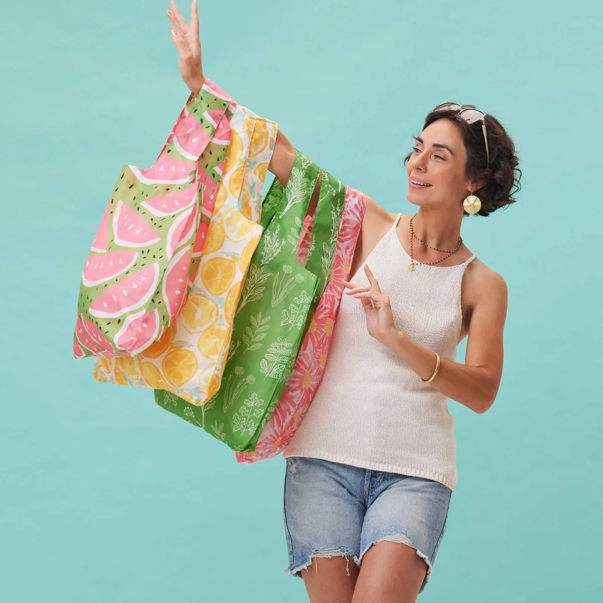 Watermelon Blu Bag Reusable Shopping Bag - Machine Washable
