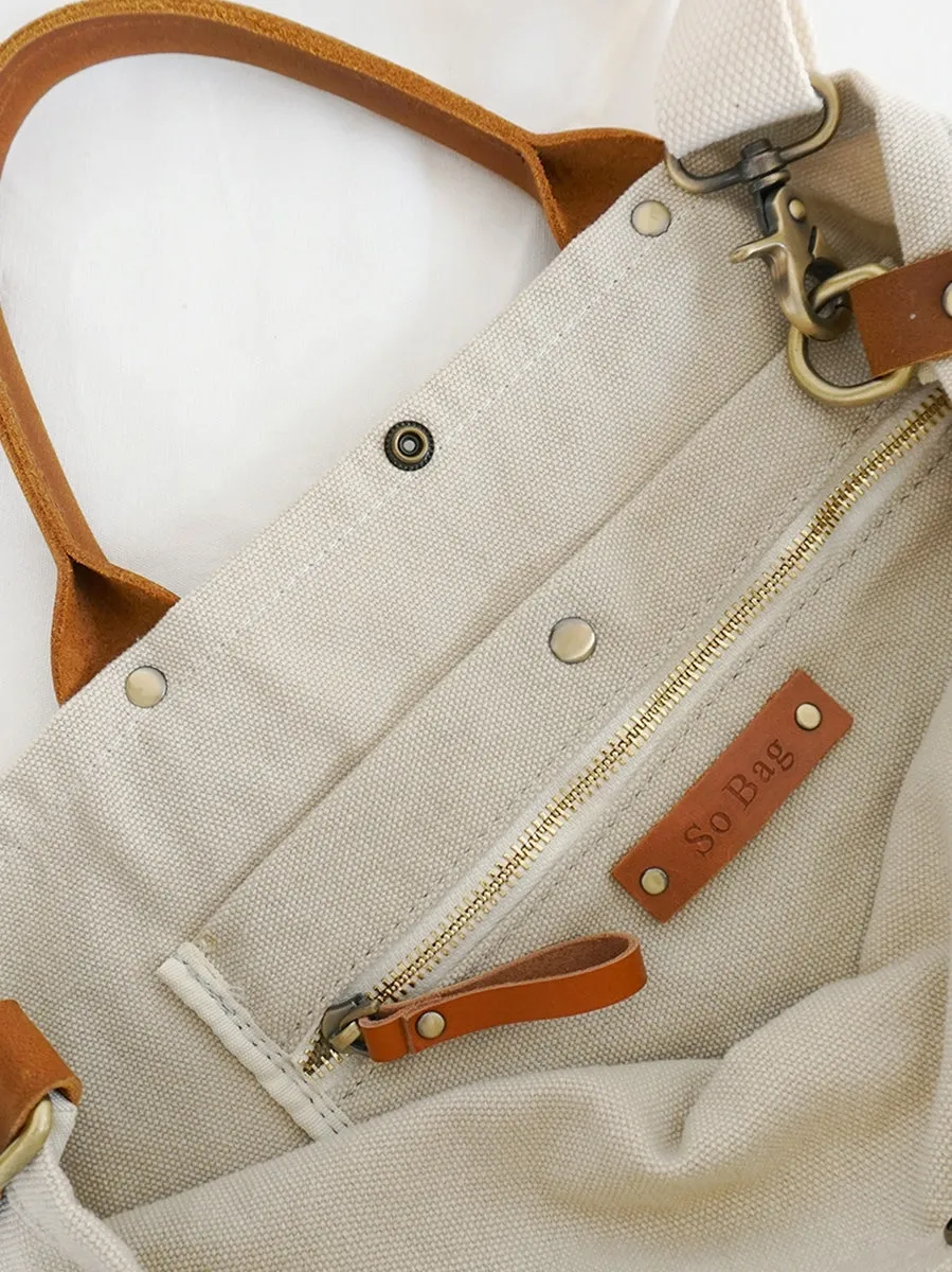 White Gray Canvas Tote Bag Canvas Messenger Handbag Womens Canvas Shoulder Totes Bag for Men