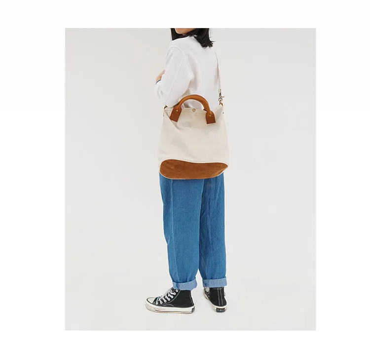 White Gray Canvas Tote Bag Canvas Messenger Handbag Womens Canvas Shoulder Totes Bag for Men