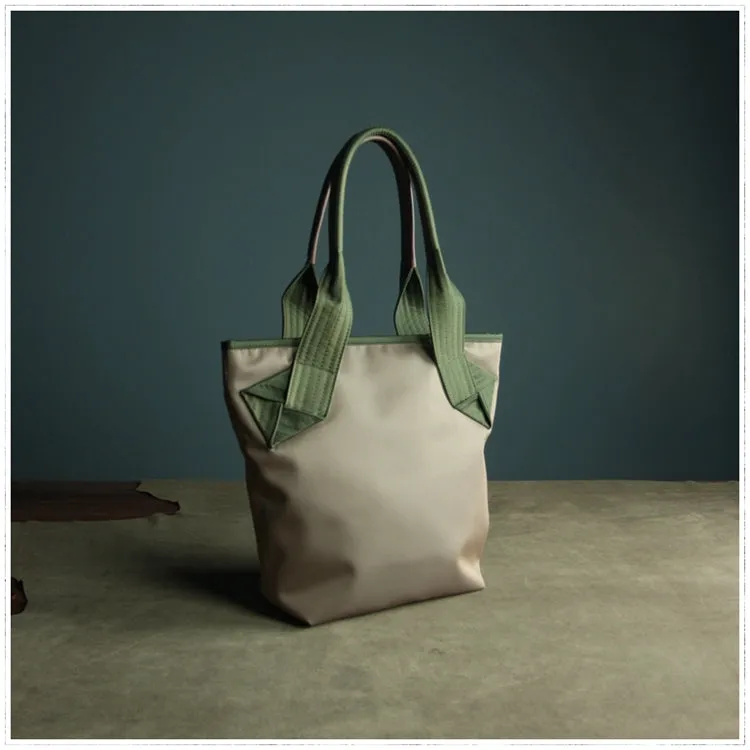 Womens Black Nylon Shoulder Tote Bags Best Black Nylon Tote Handbag Shopper Bags Purse for Ladies
