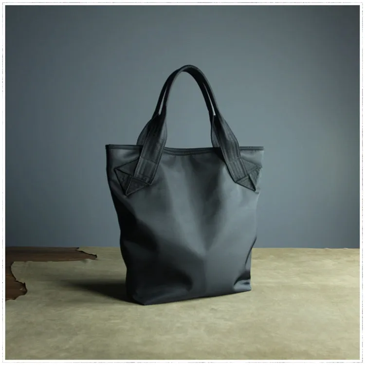 Womens Black Nylon Shoulder Tote Bags Best Black Nylon Tote Handbag Shopper Bags Purse for Ladies