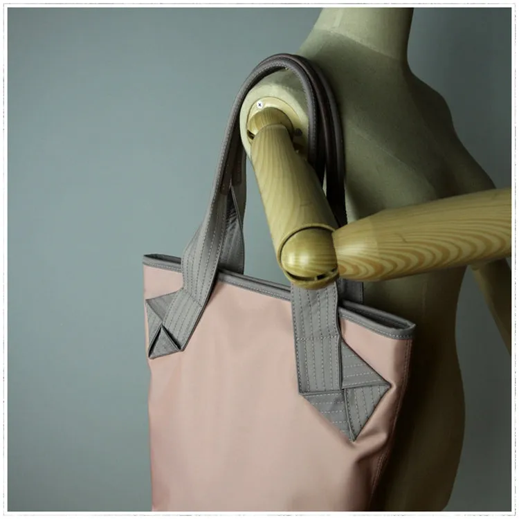 Womens Black Nylon Shoulder Tote Bags Best Black Nylon Tote Handbag Shopper Bags Purse for Ladies