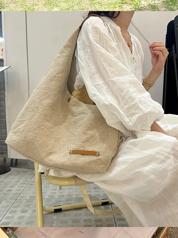 Womens Cotton&Linen Tote Handbags Women Handmade China Unique Tote Bag for Women