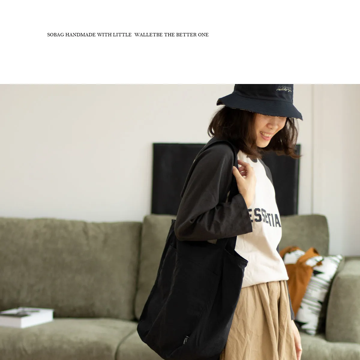 Womens Dark Khaki Large Nylon Tote Bag Nylon Tote Bags With Zipper Ladies Nylon Tote Bags